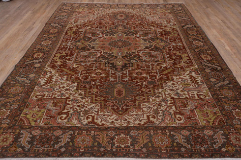 Antique Heriz Area Rug (8' x 11')